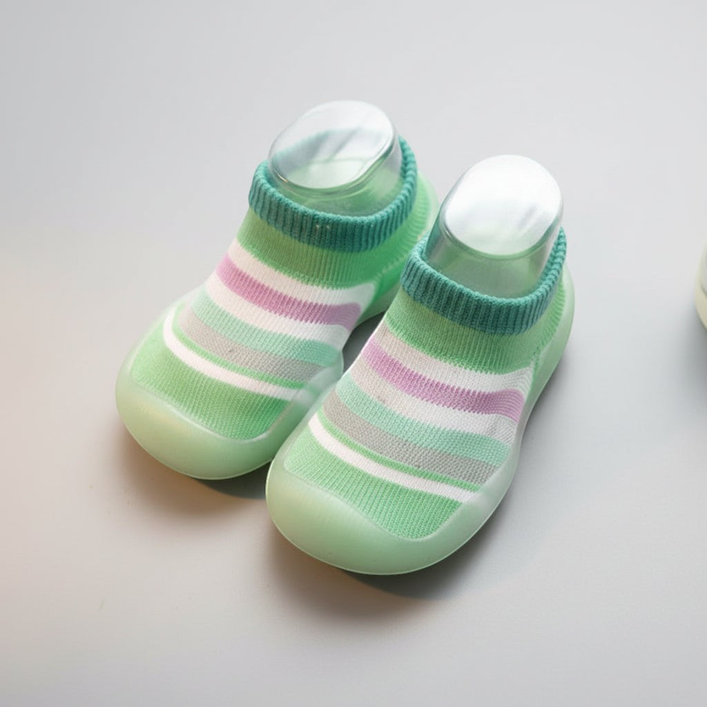 Non-Slip Knit Rubber Baby Shoes | PEEK-AH-BOO