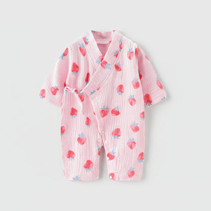 Kimono Style Baby Summer Romper | PEEK-AH-BOO