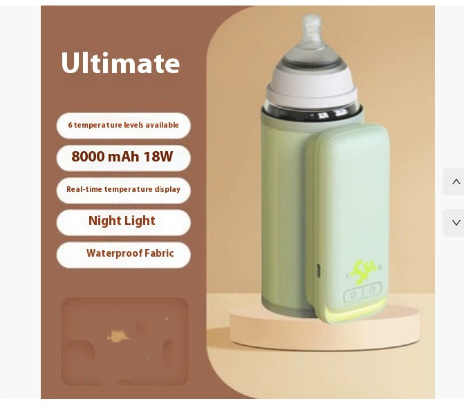 Portable Rechargeable Baby Bottle Warmer | Digital Temp Control | PEEK-AH-BOO