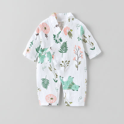 Kimono Style Baby Summer Romper | PEEK-AH-BOO