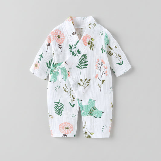 Kimono Style Baby Summer Romper | PEEK-AH-BOO