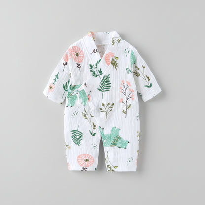 Kimono Style Baby Summer Romper | PEEK-AH-BOO