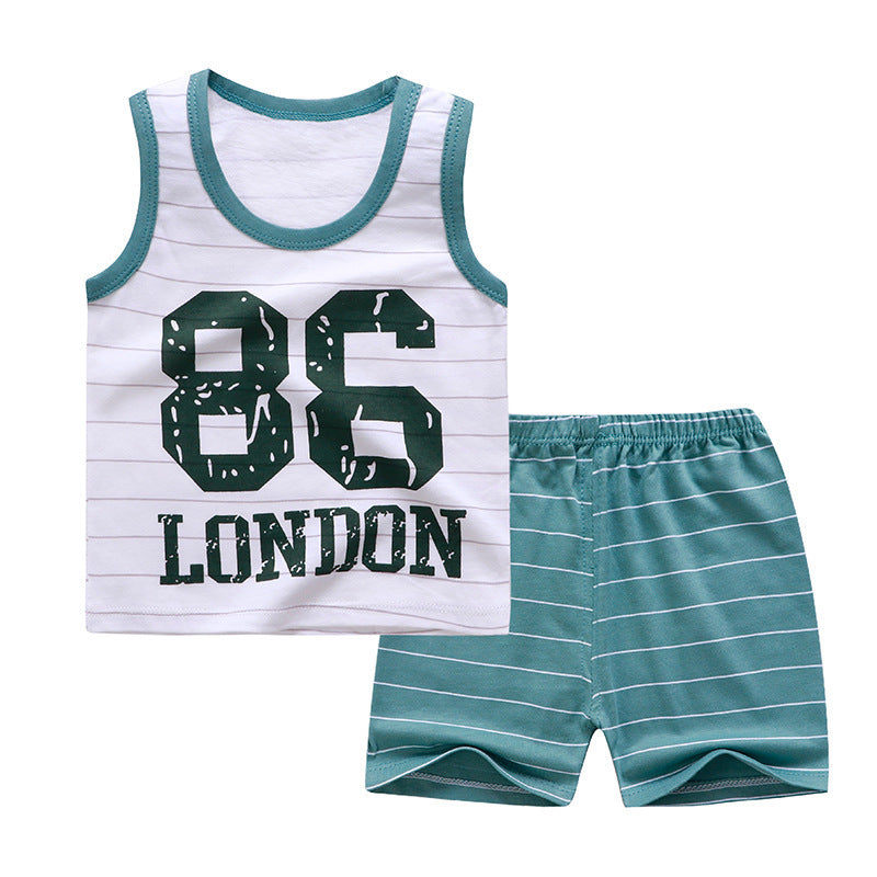 Children's Sleeveless Cotton Summer Set | PEEK-AH-BOO