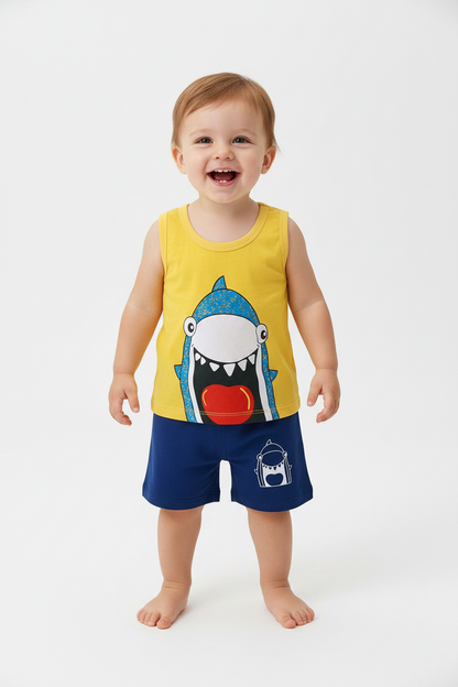 Children's Sleeveless Cotton Summer Set | PEEK-AH-BOO