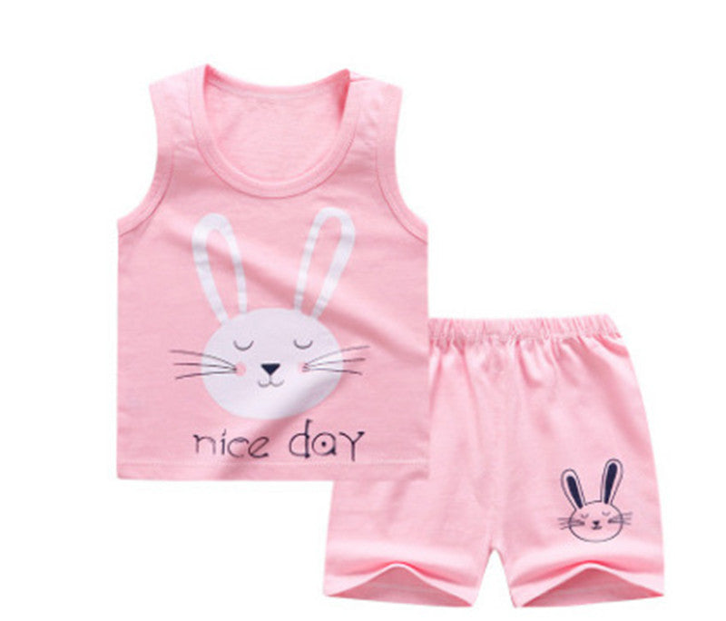 Children's Sleeveless Cotton Summer Set | PEEK-AH-BOO