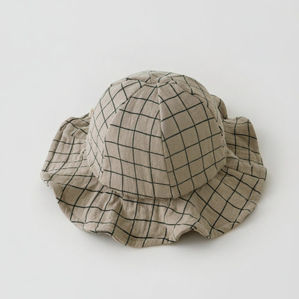 Wide Brim Baby Sun Hat | Sweet Bow Summer Beach Cap | PEEK-AH-BOO