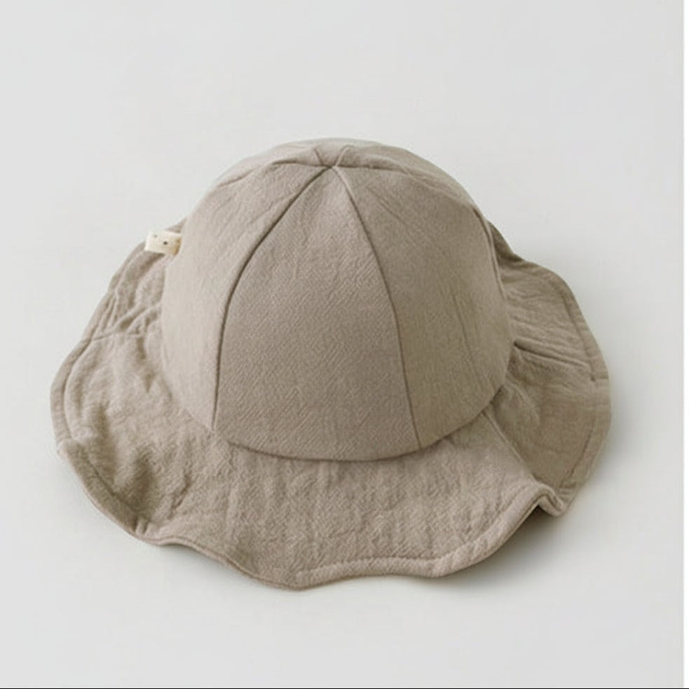 Wide Brim Baby Sun Hat | Sweet Bow Summer Beach Cap | PEEK-AH-BOO