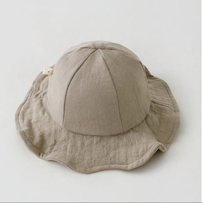 Wide Brim Baby Sun Hat | Sweet Bow Summer Beach Cap | PEEK-AH-BOO