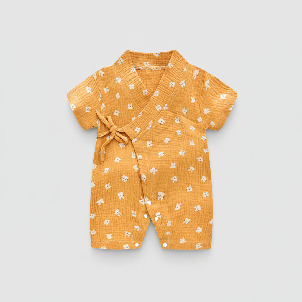 Kimono Style Baby Summer Romper | PEEK-AH-BOO