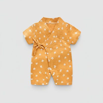 Kimono Style Baby Summer Romper | PEEK-AH-BOO