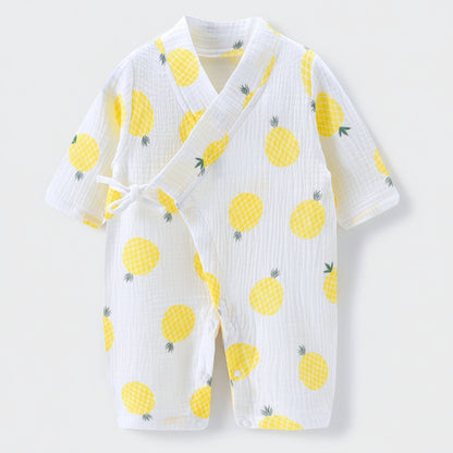 Kimono Style Baby Summer Romper | PEEK-AH-BOO