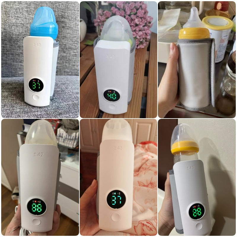 Portable Rechargeable Baby Bottle Warmer | Digital Temp Control | PEEK-AH-BOO
