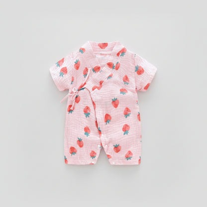 Kimono Style Baby Summer Romper | PEEK-AH-BOO