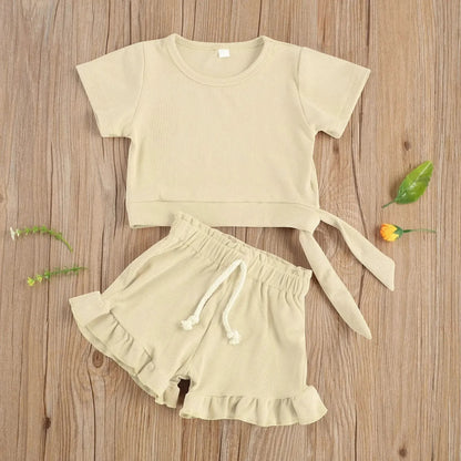 Baby Girl 2 Pieces Summer Clothing Set Product Images Baby