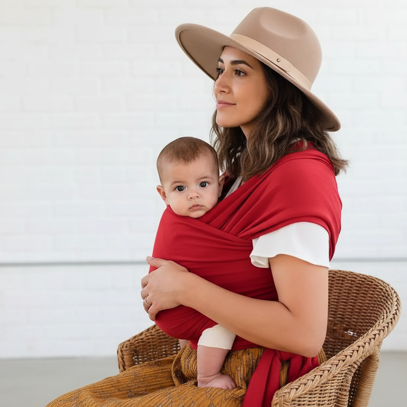 Ergonomic Baby Wrap Carrier | Hands-Free Travel Sling | PEEK-AH-BOO