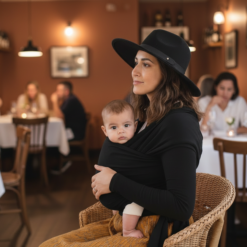 Ergonomic Baby Wrap Carrier | Hands-Free Travel Sling | PEEK-AH-BOO