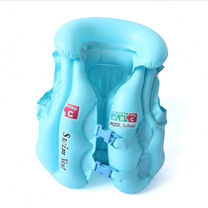 Inflatable Baby Swimming Life Vest | Adjustable Safety Jacket | PEEK-AH-BOO