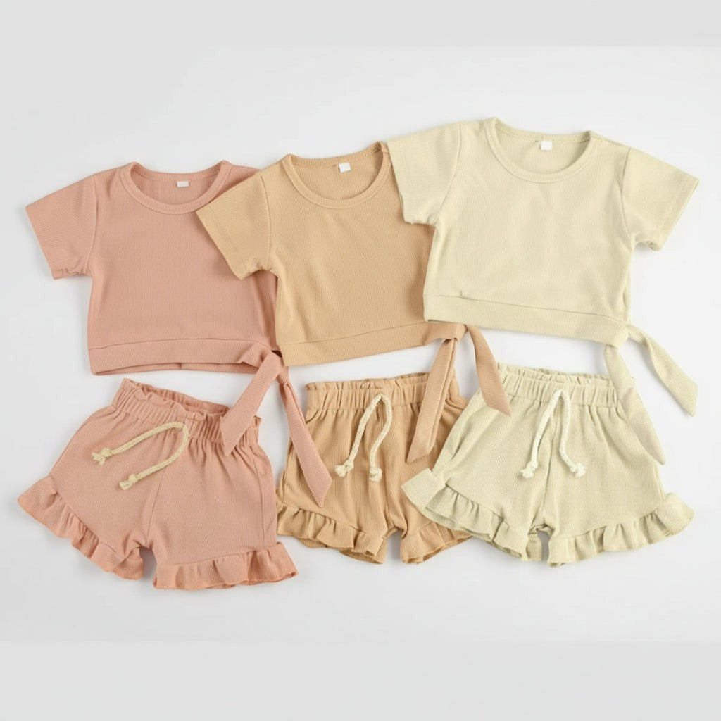 Baby Girl 2 Pieces Summer Clothing Set Product Images Baby