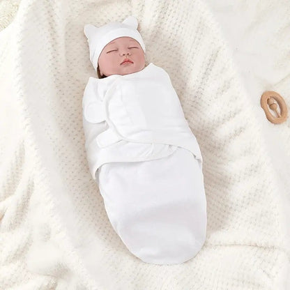 Cotton Baby Swaddle Blanket With Hat Product Images Baby