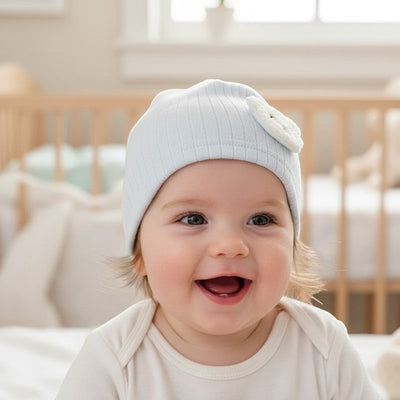 Soft Cotton Infant Beanie Cap | Hypoallergenic Baby Hat | PEEK-AH-BOO