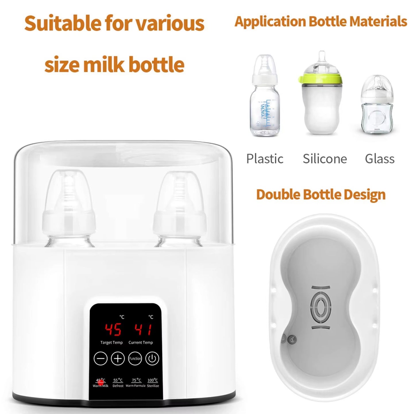 4-in-1 Multi-Function Baby Bottle Warmer & Sterilizer | PEEK-AH-BOO