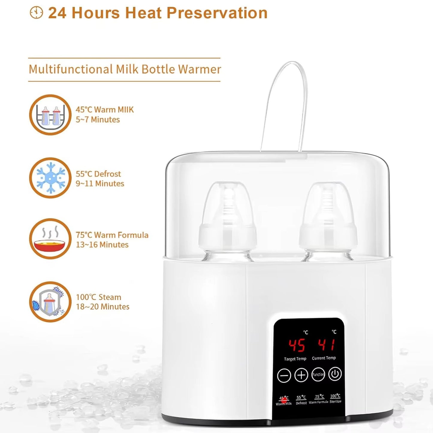 4-in-1 Multi-Function Baby Bottle Warmer & Sterilizer | PEEK-AH-BOO
