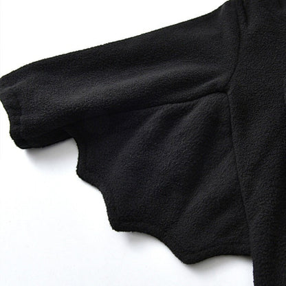 Baby Halloween Bat Hooded Onesie | Little Devil Romper | PEEK-AH-BOO