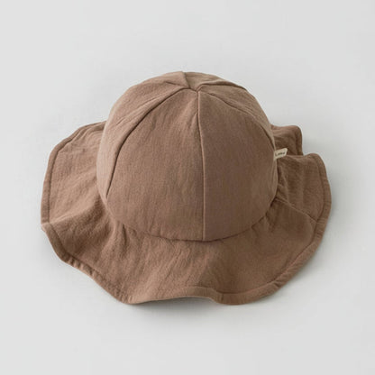 Wide Brim Baby Sun Hat | Sweet Bow Summer Beach Cap | PEEK-AH-BOO