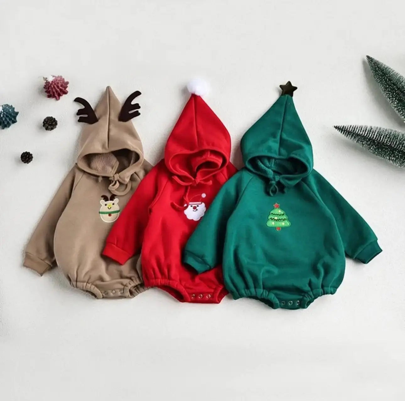 One Piece Embroidery Santa Clause Baby Clothing Product Images Baby