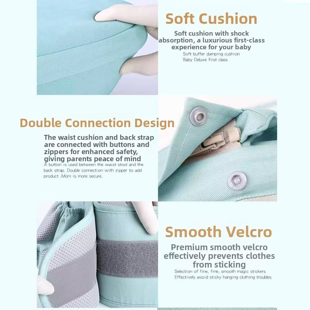 3-in-1 All-Season Baby Carrier with Ergonomic Waist Stool | PEEK-AH-BOO