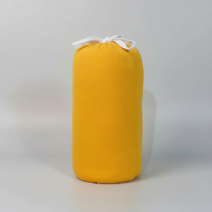 Peek Ah Boo yellow ergonomic baby wrap carrier, soft-stretch breathable fabric, adjustable straps, travel sling.