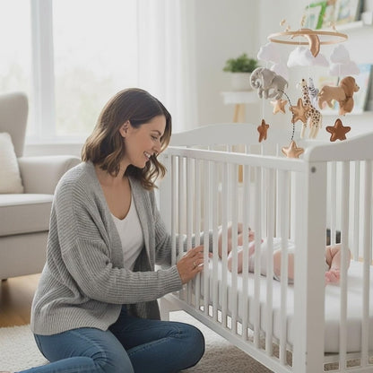 Rotating Baby Crib Mobile & Bed Bell | PEEK-AH-BOO