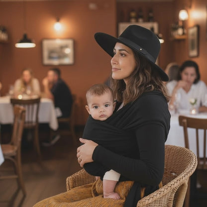 Ergonomic Baby Wrap Carrier | Hands-Free Travel Sling | PEEK-AH-BOO