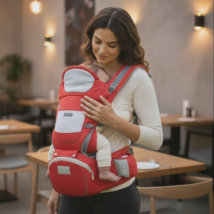 3-in-1 All-Season Baby Carrier with Ergonomic Waist Stool | PEEK-AH-BOO