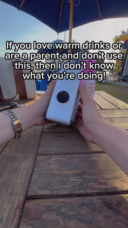 Portable Rechargeable Baby Bottle Warmer | Digital Temp Control | PEEK-AH-BOO