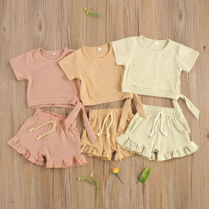 Baby Girl 2 Pieces Summer Clothing Set Product Images Baby