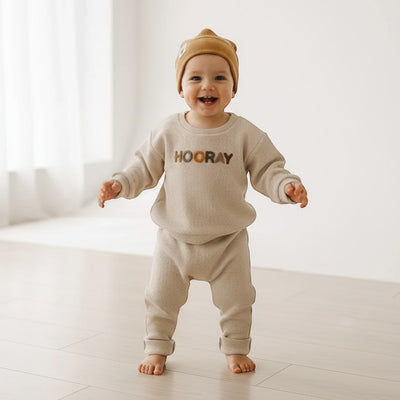 Spring Fashion Baby 2-Piece Set | Casual Top & Loose Trousers | PEEK-AH-BOO