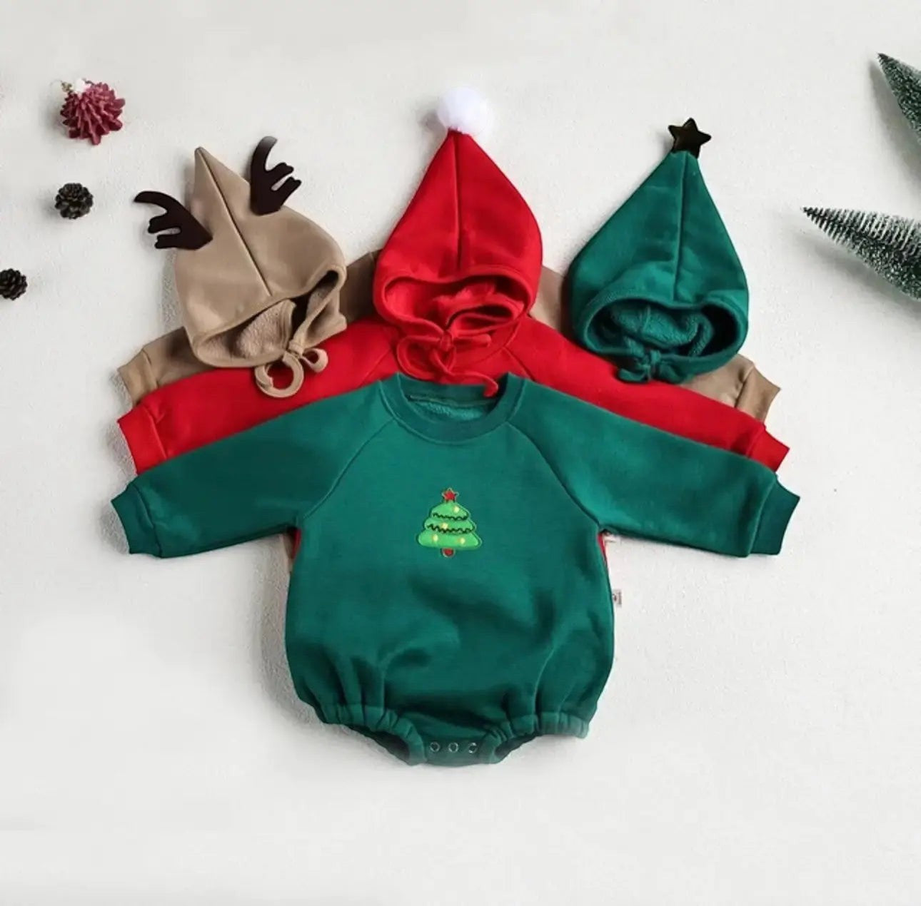 One Piece Embroidery Santa Clause Baby Clothing Product Images Baby